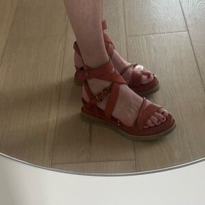 A.S.98 Women's Sandals Rust Orange
